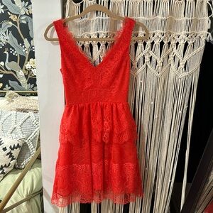 BCBG MaxAzria Red Dress size small